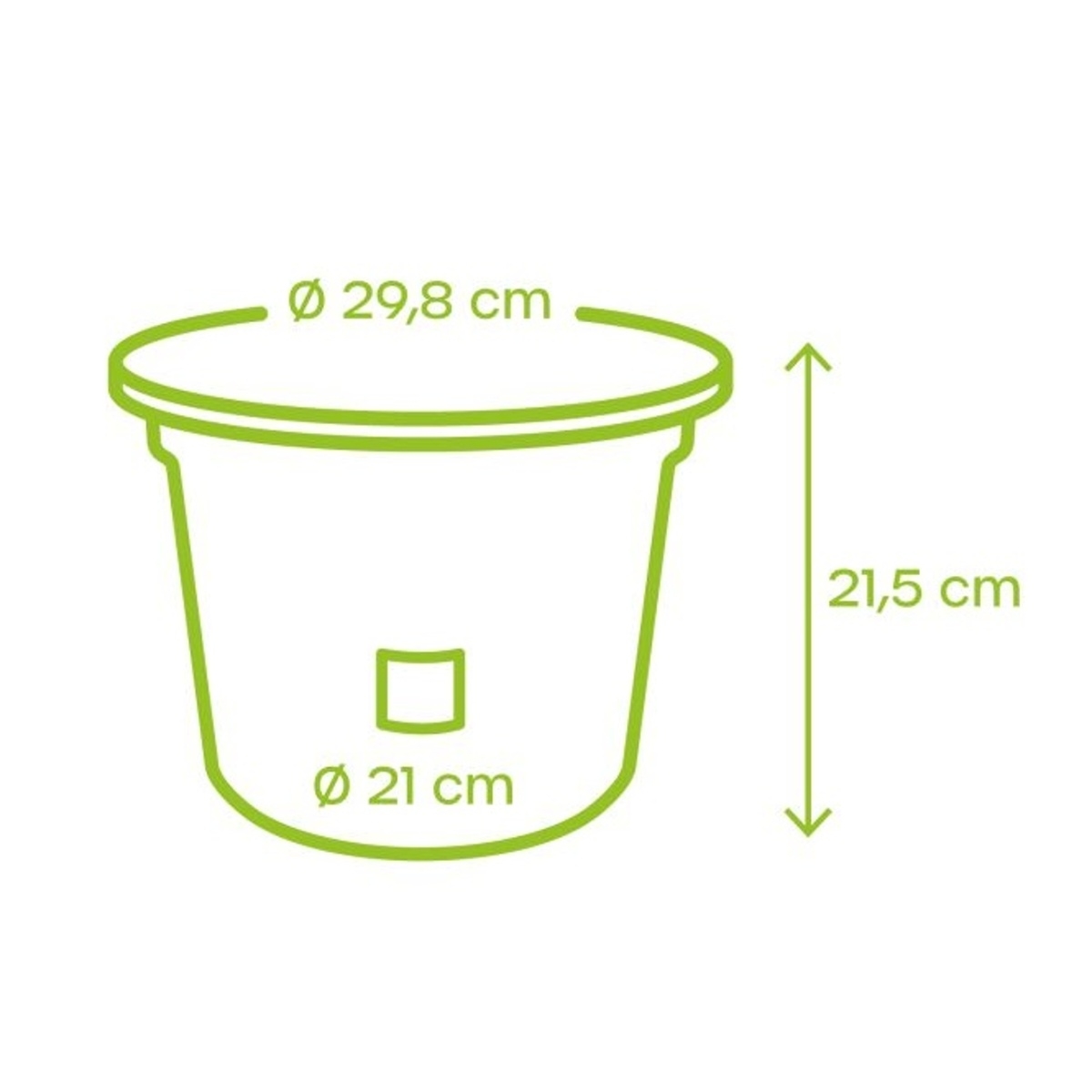 Květináč plastový samozavlažovací NARZA čokoládový 30cm-1