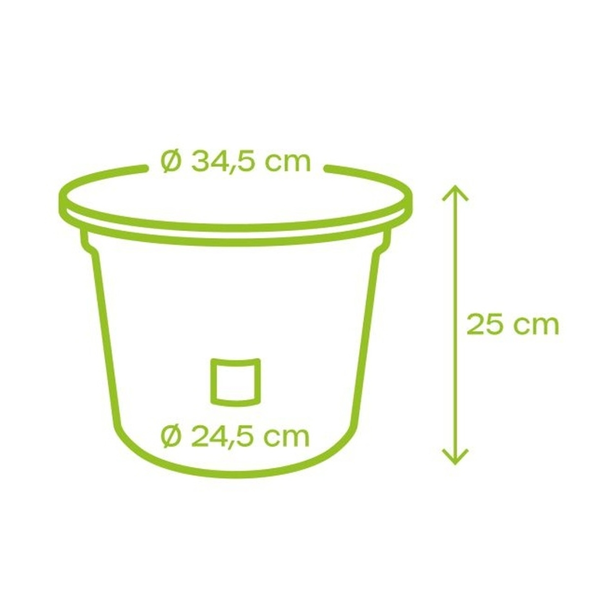 Květináč plastový samozavlažovací NARZA čokoládový 35cm-1