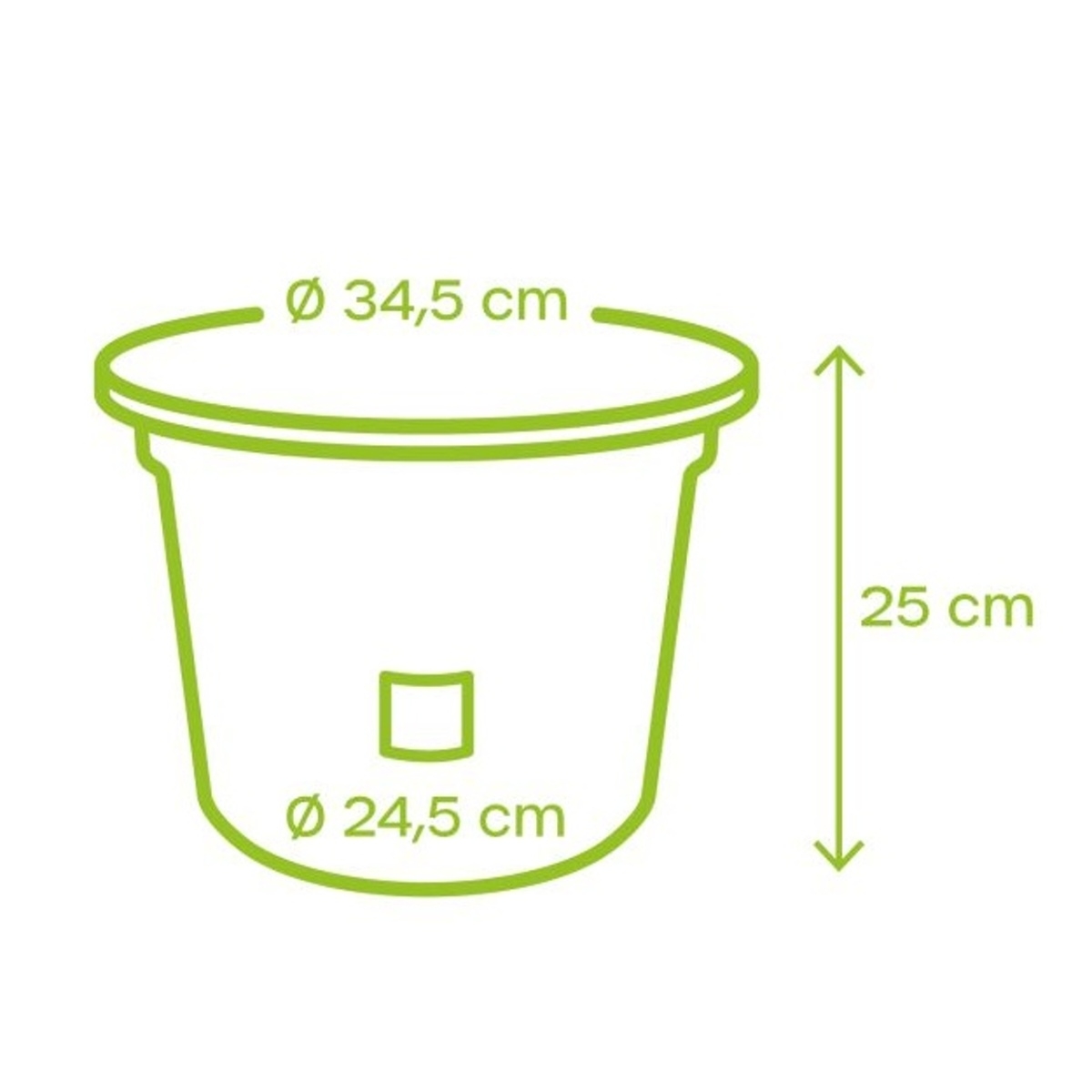 Květináč plastový samozavlažovací NARZA taupe 35cm-1
