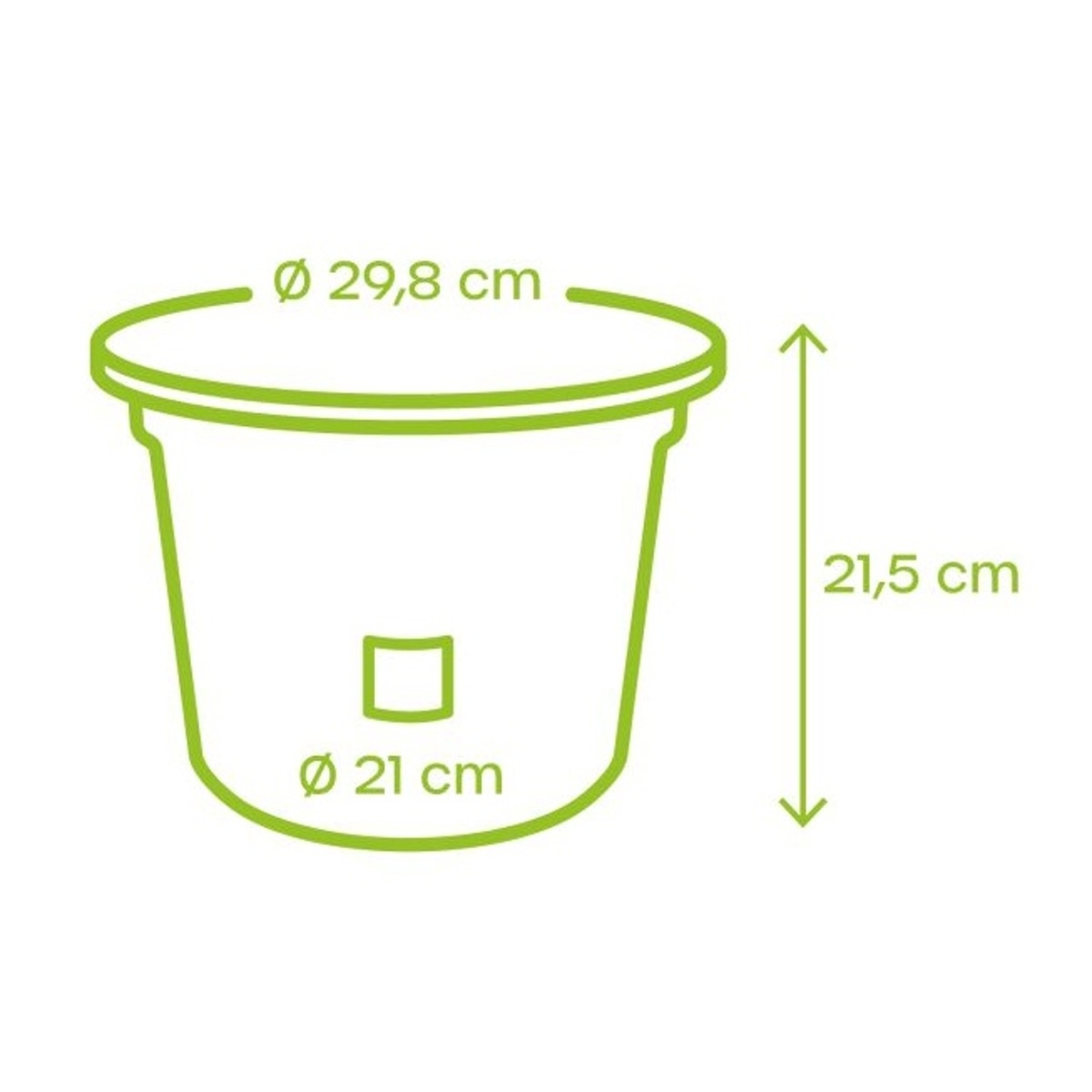 Květináč plastový samozavlažovací NARZA terakotový 30cm-1