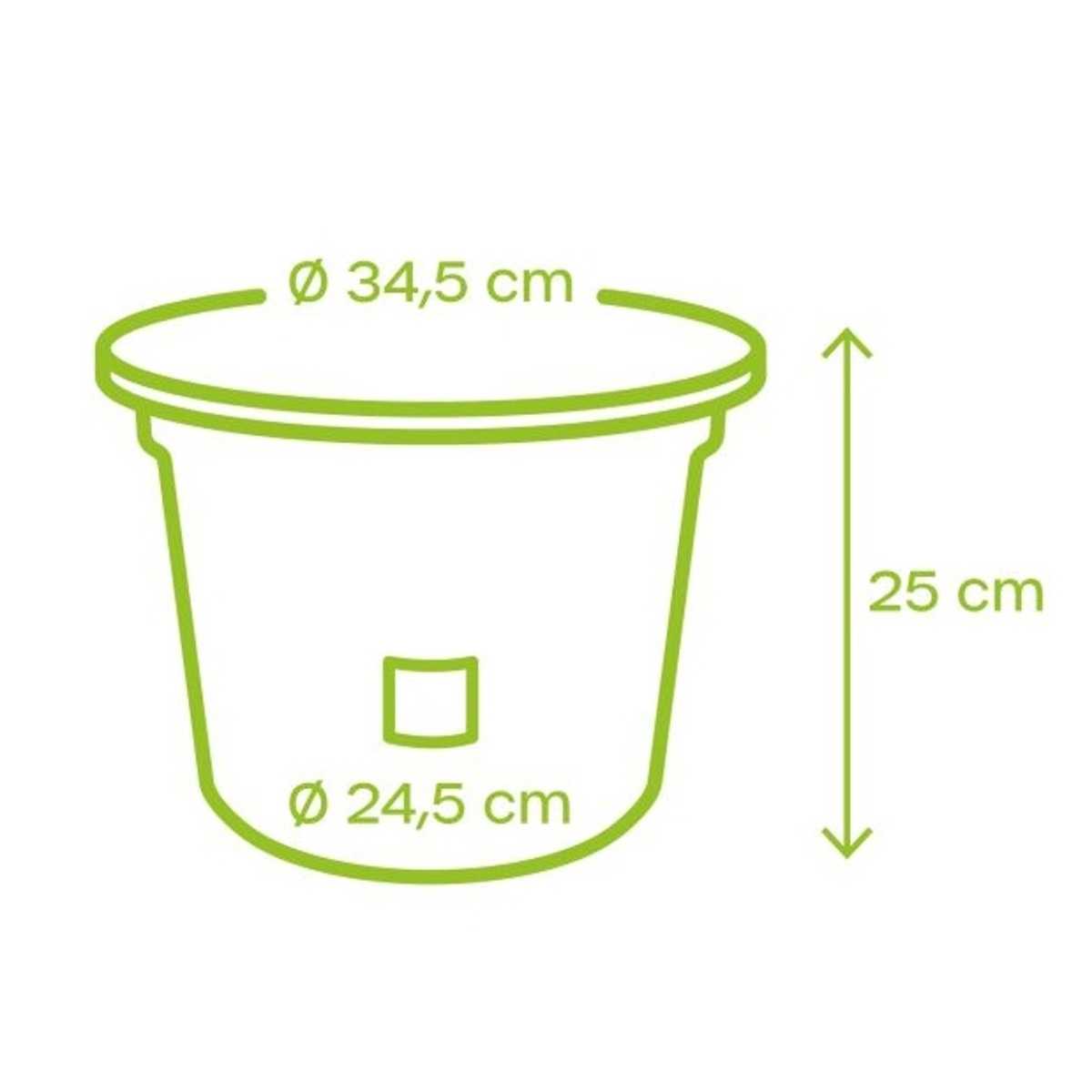 Květináč plastový samozavlažovací NARZA terakotový 35cm-1