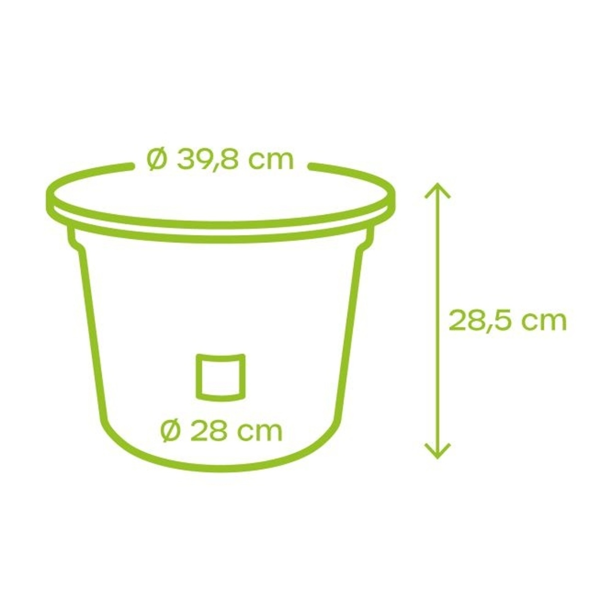 Květináč plastový samozavlažovací NARZA terakotový 40cm-1