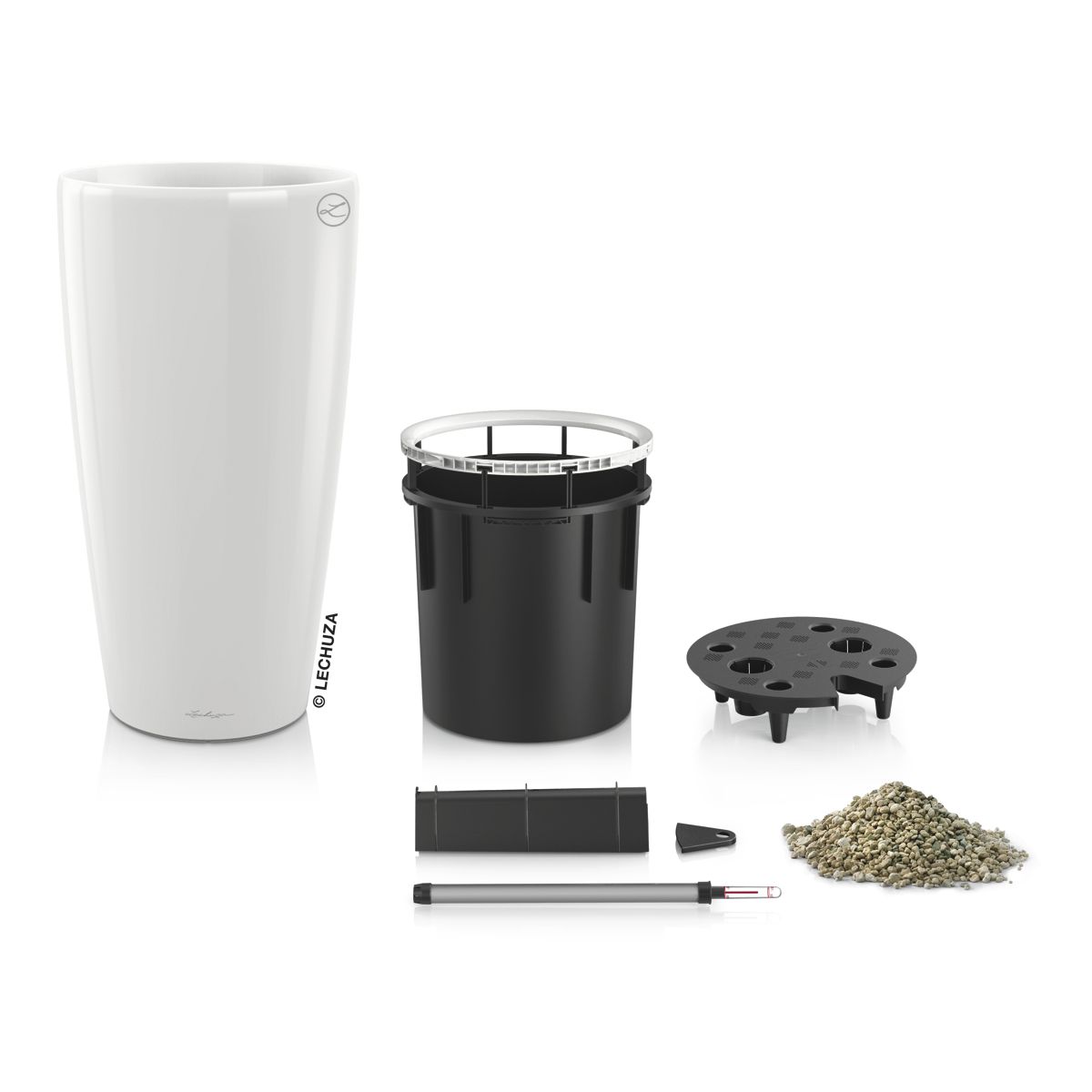 Květináč RONDO 32cm bílá-0