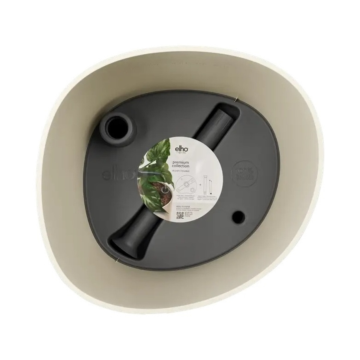 Květináč samozavlažovací ELHO Eden Aquacare High bílý 50x43x39cm-0