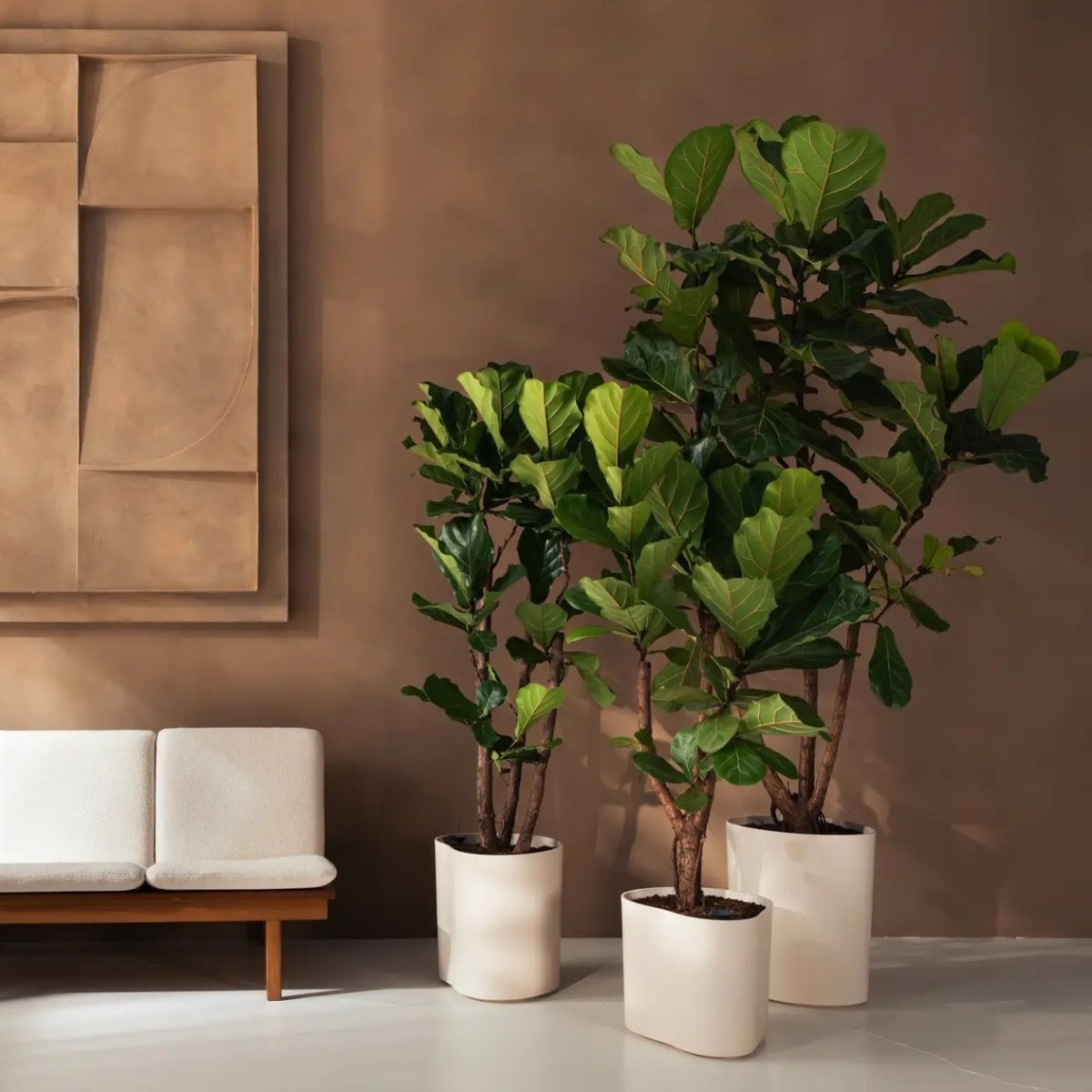 Květináč samozavlažovací ELHO Eden Aquacare High bílý 50x43x39cm-2