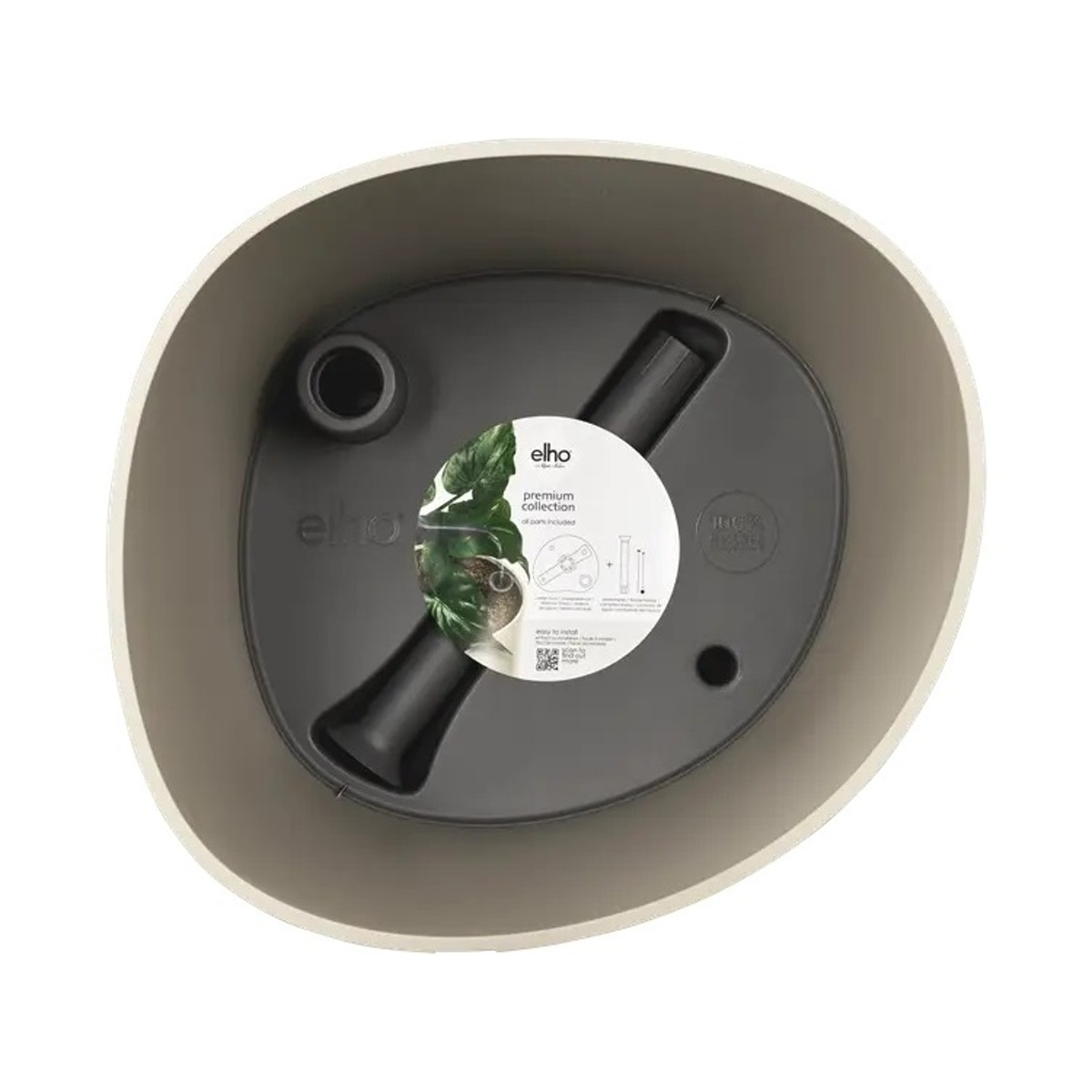 Květináč samozavlažovací ELHO Eden Aquacare High taupe 50x43x39cm-0