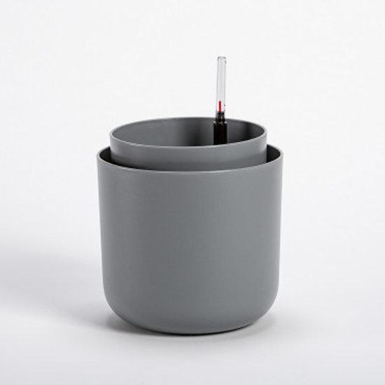 Plastové květináče - Květináč samozavlažovací TOLITA plast šedá 16cm