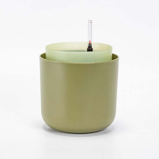 Plastové květináče - Květináč samozavlažovací TOLITA plast zelená 16cm