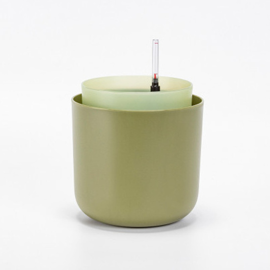 Plastové květináče - Květináč samozavlažovací TOLITA plast zelená 19cm