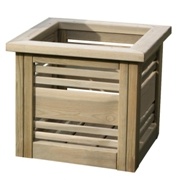 Zahrada - Květináč SICILY dřevo vč. Agrotextilie 47cm