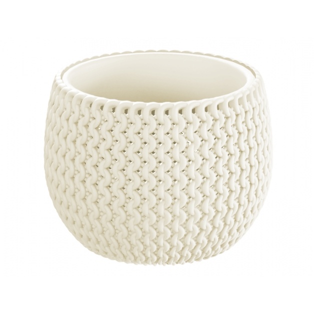 Květináče - Květináč SPLOFY BOWL s vložkou 18cm béžová