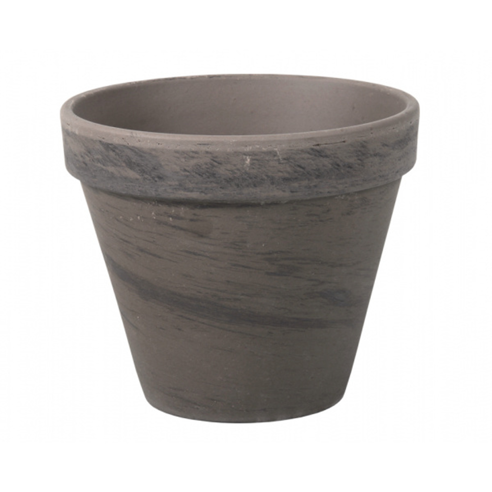 Keramické květináče - Květináč terakotový KLASIK čedičový 22cm