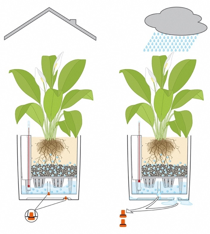 Květináč TREND CUBE Cottage komplet set 50cm žulová šeď-1