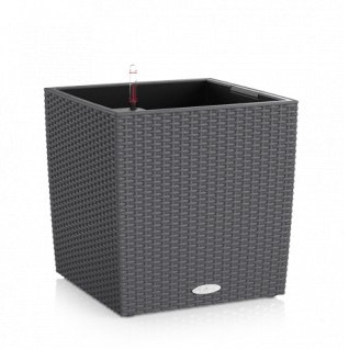 Květináče - Květináč TREND CUBE Cottage komplet set antracit 30cm