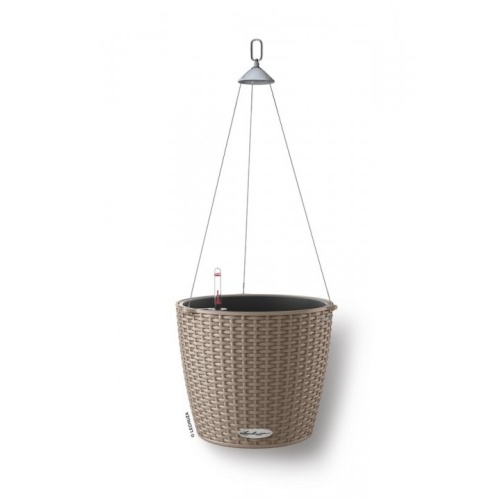 Květináče - Květináč závěsný NIDO Cottage komplet set písková 30cm