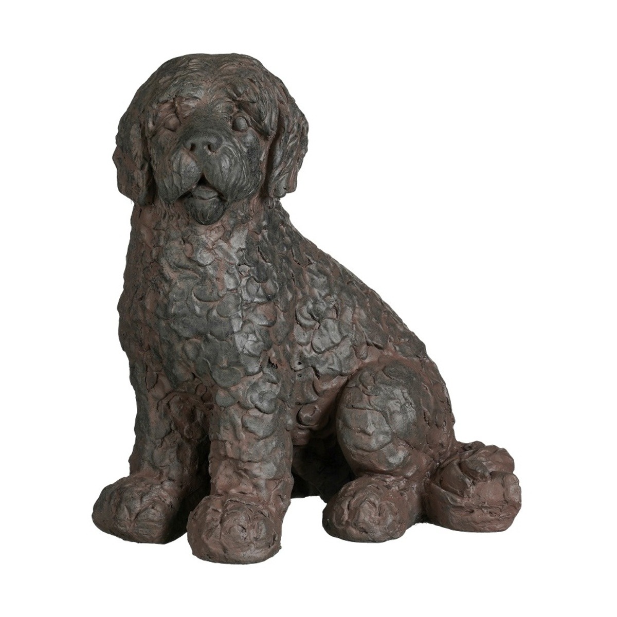 Dekorační figurky zvířat - Labrador sedící z magnesia 40cm