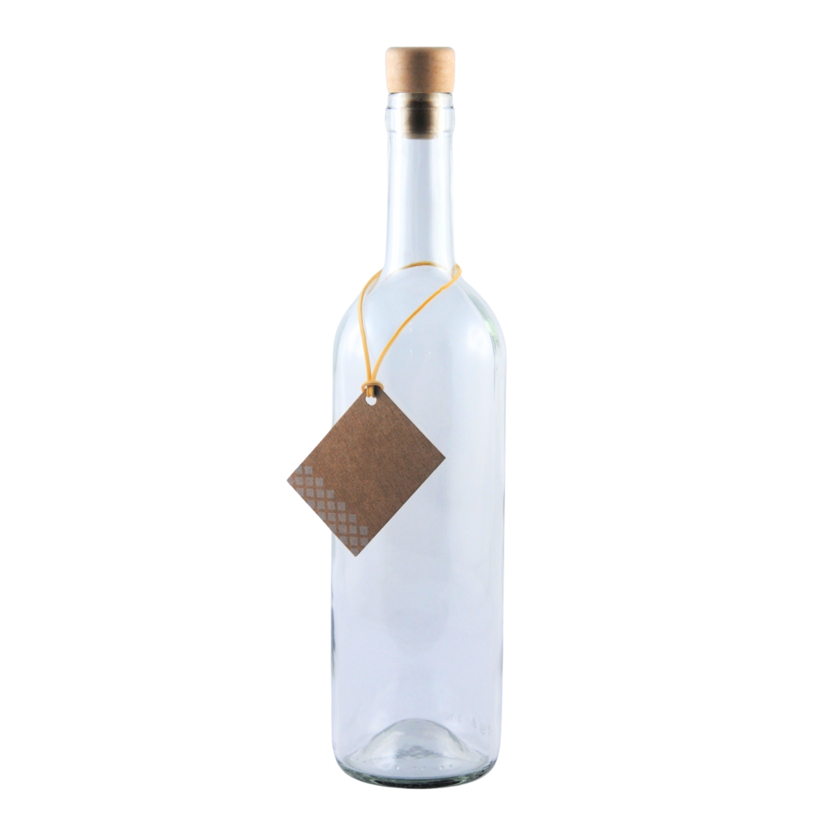 Zavařovací sklenice, lahve a příslušenství - Lahev skleněná s korkovou zátkou BORDEAUX 750ml