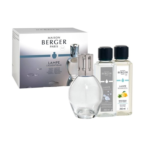 Dekorace - Lampa katalytická ESSENTIAL + náplň Verbena + Neutral BERGER 370+250+250ml