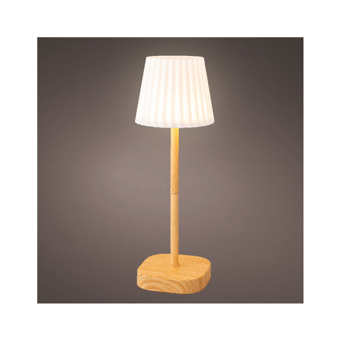 Lucerny a lampy - Lampa stolní venkovní 3LED t.bílá s časovým stmívačem na baterie 34,5cm