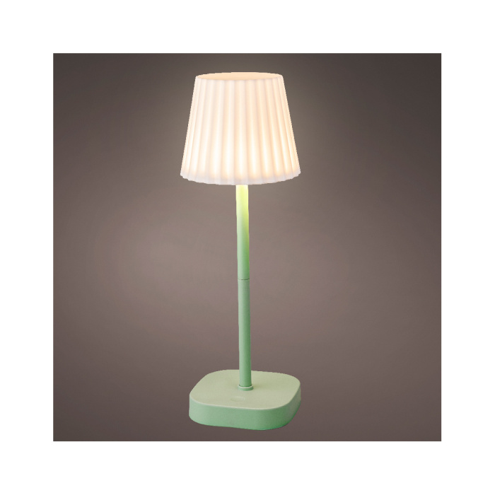 Lucerny a lampy - Lampa stolní venkovní 3LED t.bílá s časovým stmívačem na baterie 34,5cm