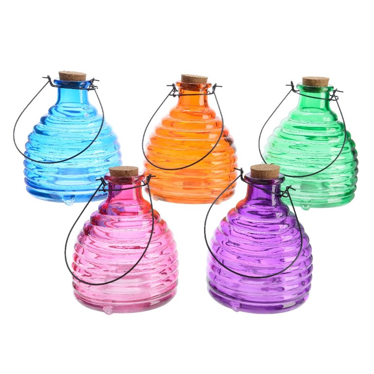 Krmítka, budky, domečky - Lapač vos sklo mix průměr 12cm