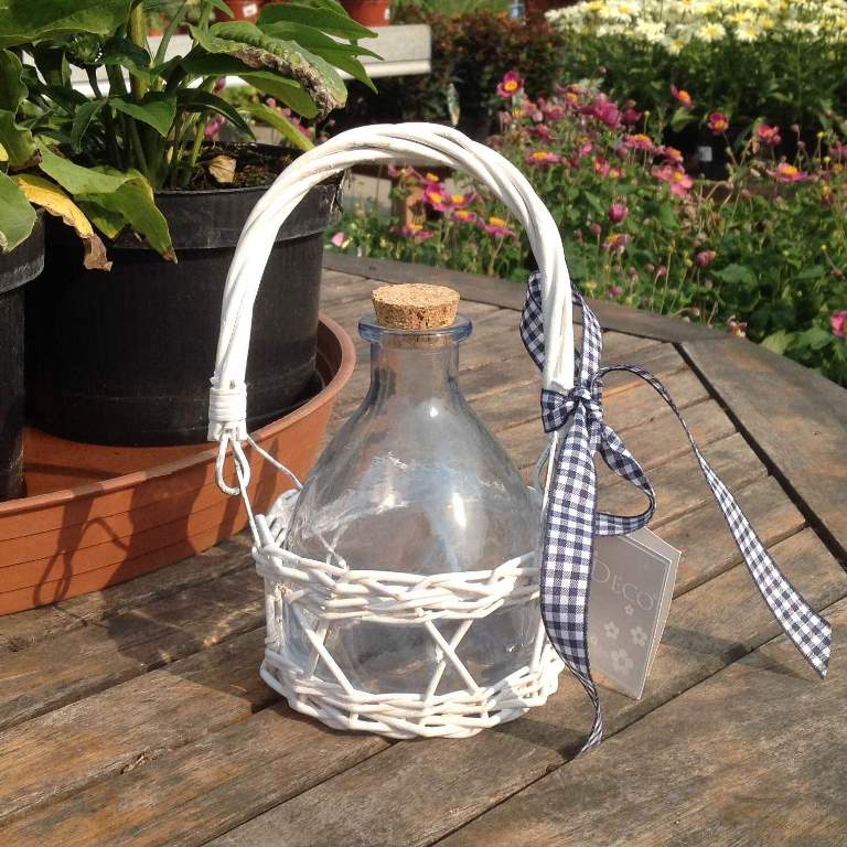 Krmítka, budky, domečky - Lapač vos v košíku čiré sklo průměr 11cm