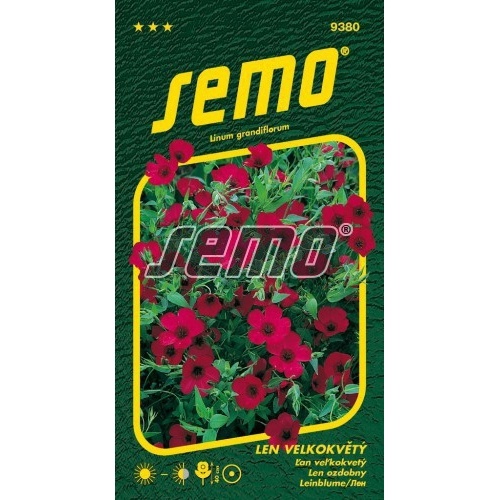 Osivo letniček - Len velkokvětý červený