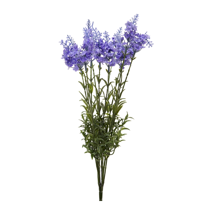 Letní umělé květiny - Levandule trs umělá světle modrá 40cm