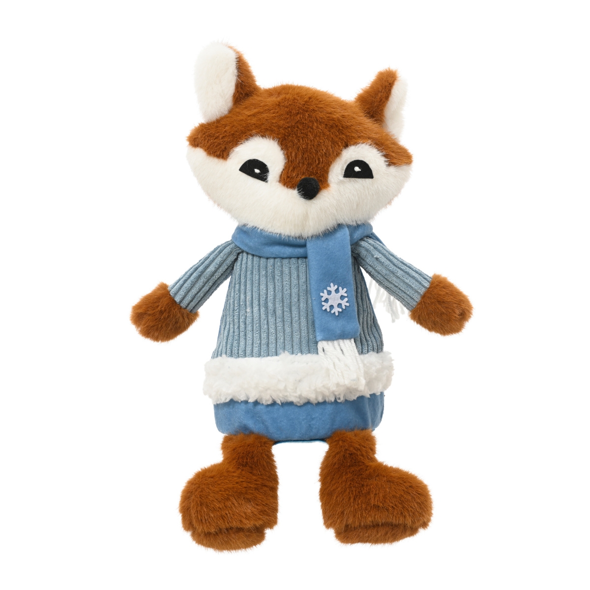 Figurky zvířátek - Liška sedící v pyžamu z polyesteru 30cm