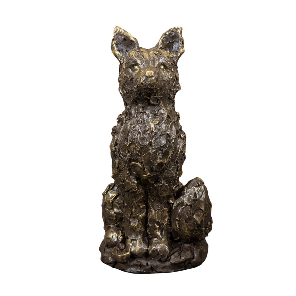 Dekorační figurky zvířat - Liška sedící z polystone 40cm