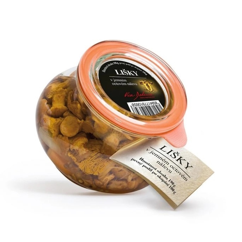 Zeleninové pochoutky - Lišky v jemném octovém nálevu 190g