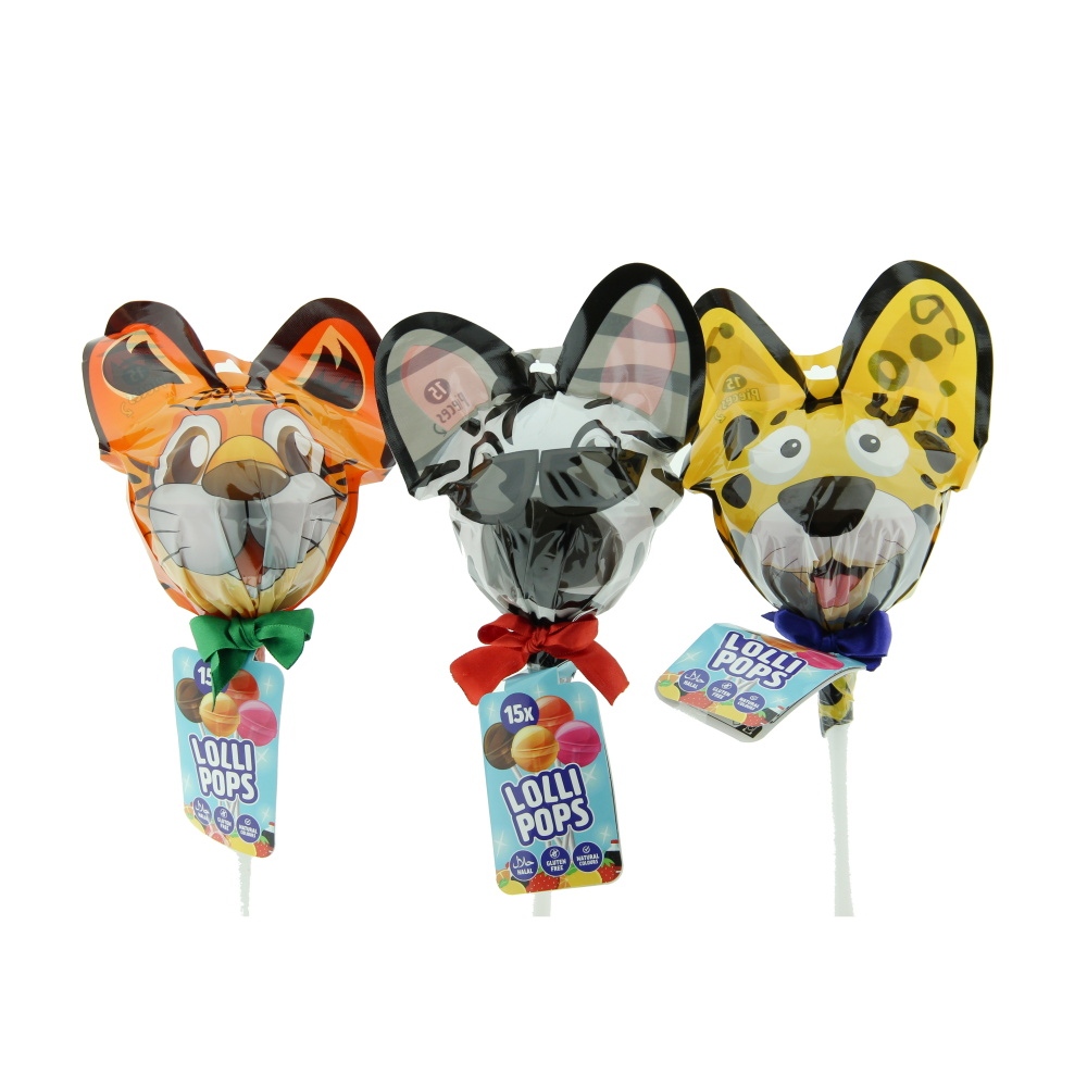 Sladké pochoutky - Lízátko mega zvíře mix 15ks