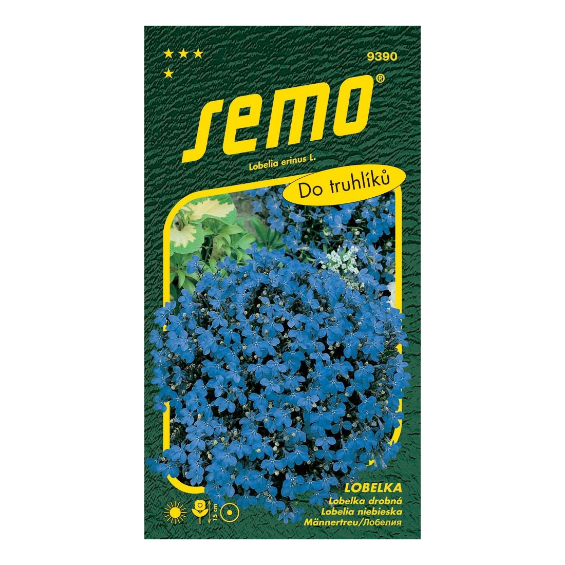 Osivo letniček - Lobelka drobná Crystal palace modrá