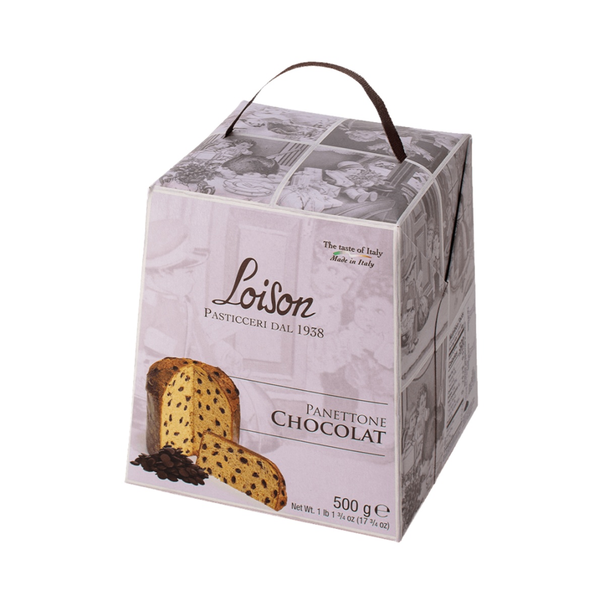 Sladké pochoutky - Loison Panettone CHOCOLAT s hořkou čokoládou 500g
