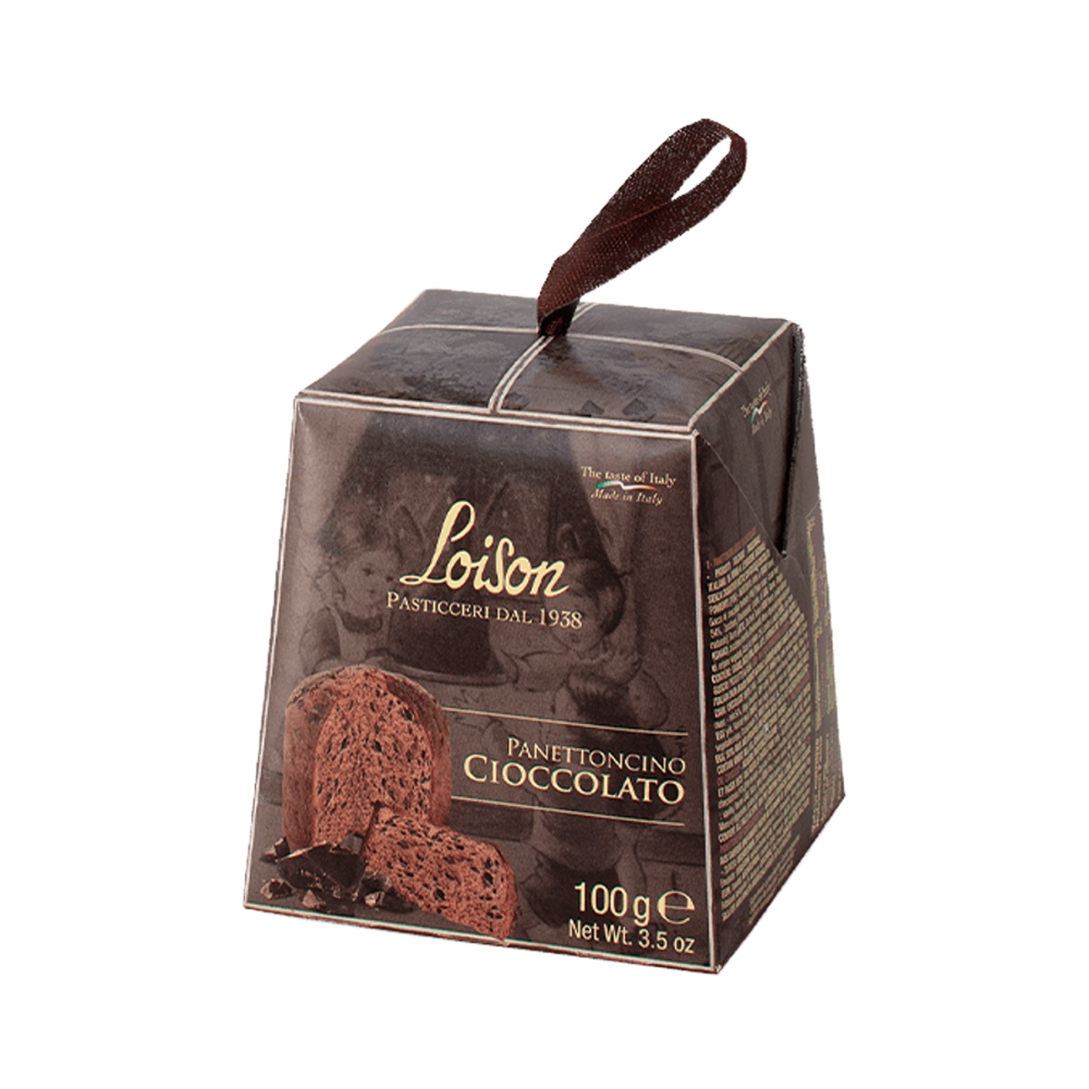 Sladké pochoutky - Loison Panettone CIOCCOLATO s hořkou čokoládou 100g