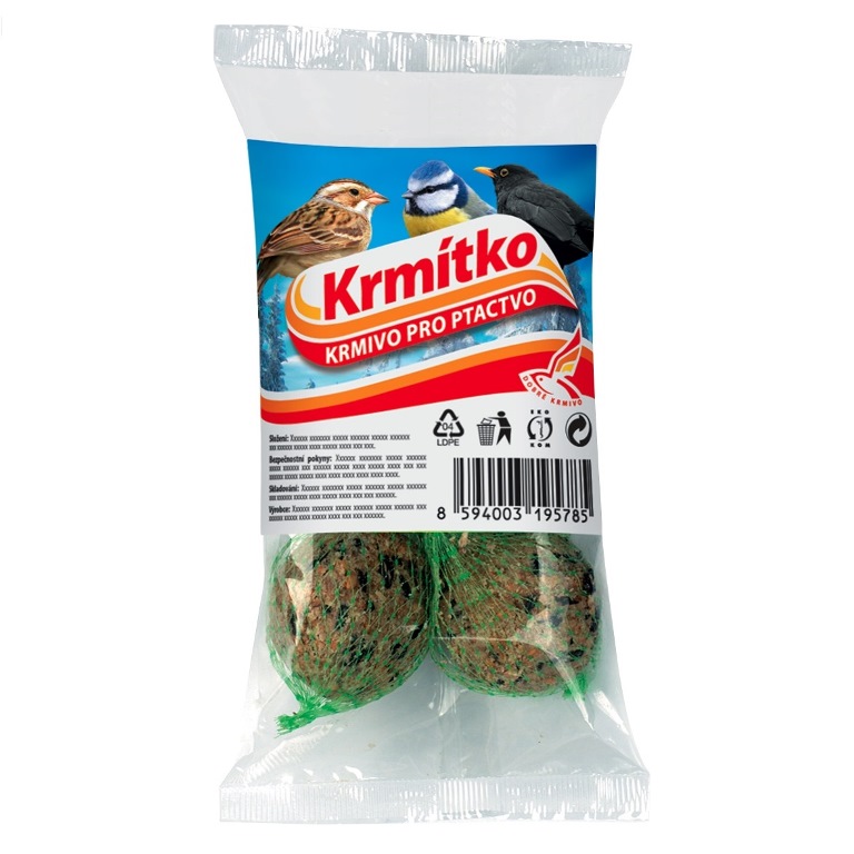 Krmítka, budky, domečky - Lojsemenná koule 6ks KRMÍTKO