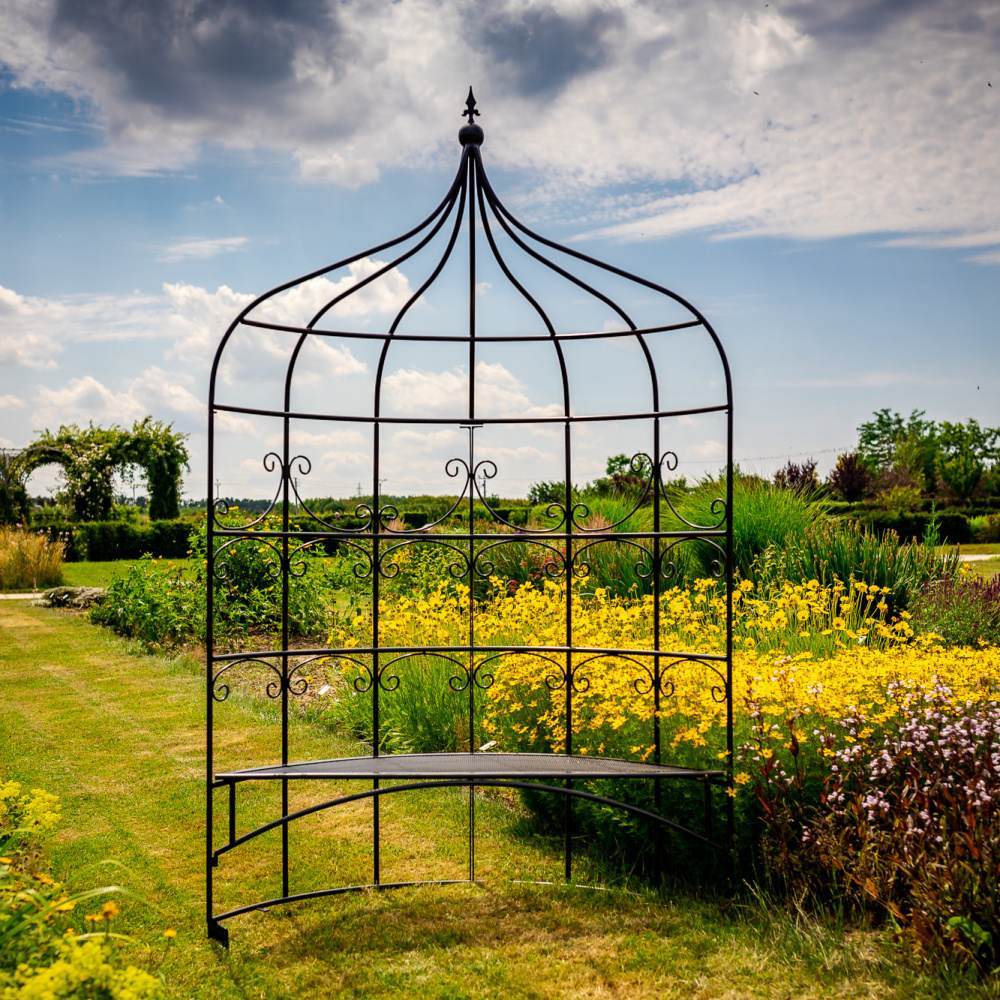 Loubí zahradní FIDELIO s lavičkou kovové 260cm-0