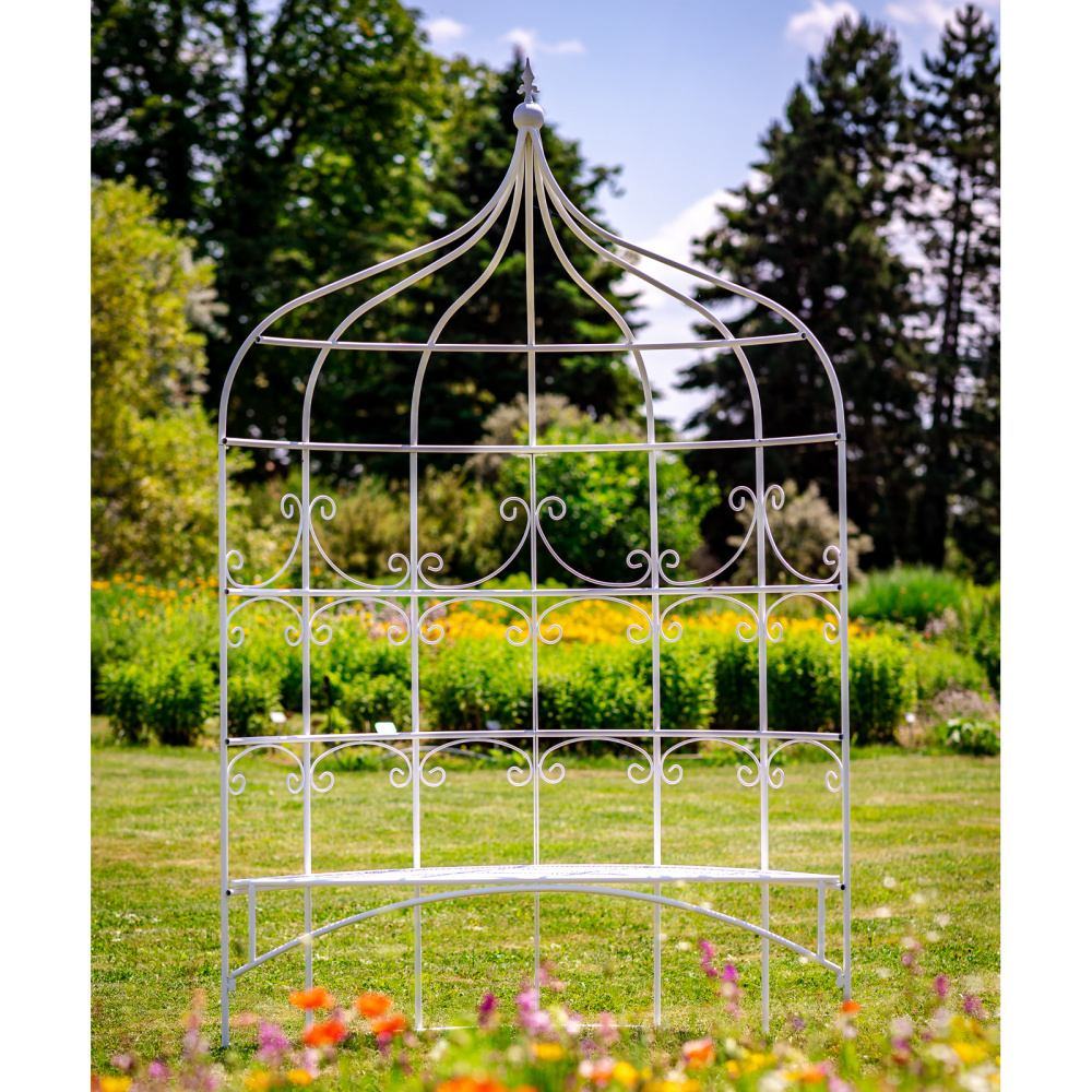 Loubí zahradní FIDELIO s lavičkou kovové 260cm-1