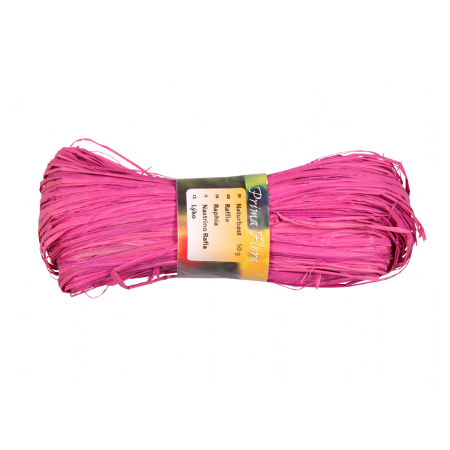 Stuhy, vlákna a lýka - Lýko RAFFIA růžové 50g