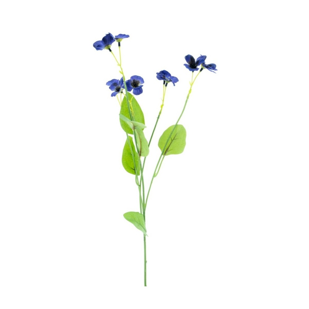 Jarní umělé květiny - Maceška mini řezaná umělá modrá 61cmm