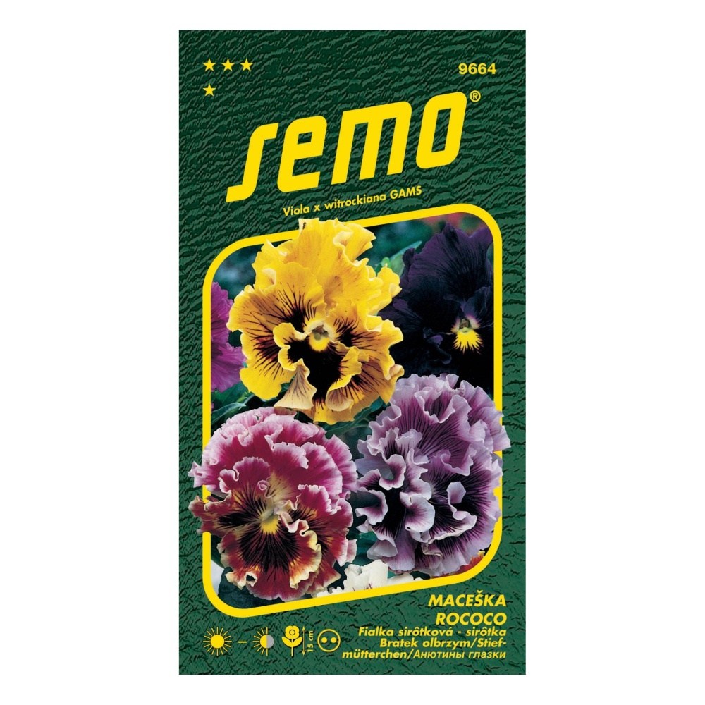 Osivo dvouletek - Maceška zahradní Rococo směs