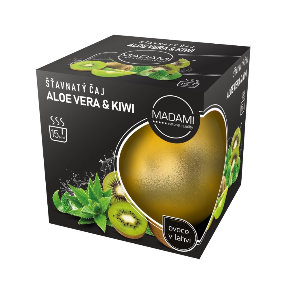 Nápoje - Madami Šťavnatý čaj aloe vera & kiwi 520ml
