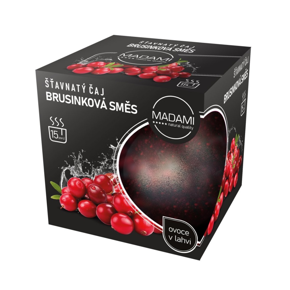 Nápoje - Madami Šťavnatý čaj brusinková směs 520ml