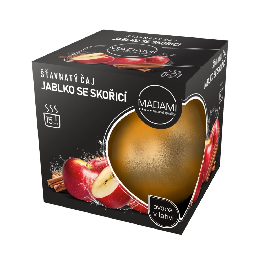 Nápoje - Madami Šťavnatý čaj jablko se skořicí 520ml