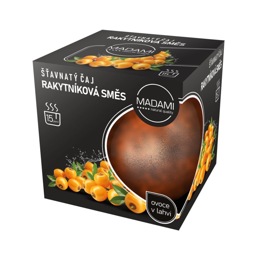 Nápoje - Madami Šťavnatý čaj rakytníková směs 520ml