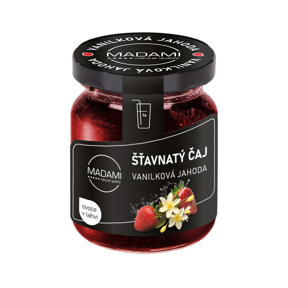 Nápoje - Madami Šťavnatý čaj vanilková jahoda 55ml