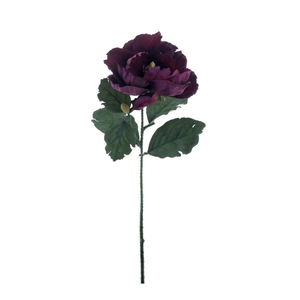 Jarní umělé květiny - Magnolie ECO řezaná umělá vínová 68cm