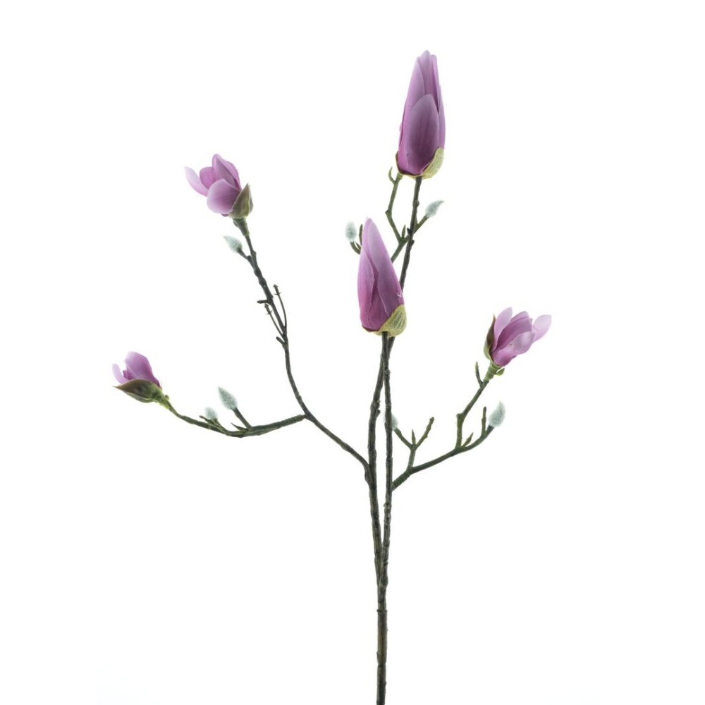 Dekorace - Magnolie KOBE větev s poupaty 65cm