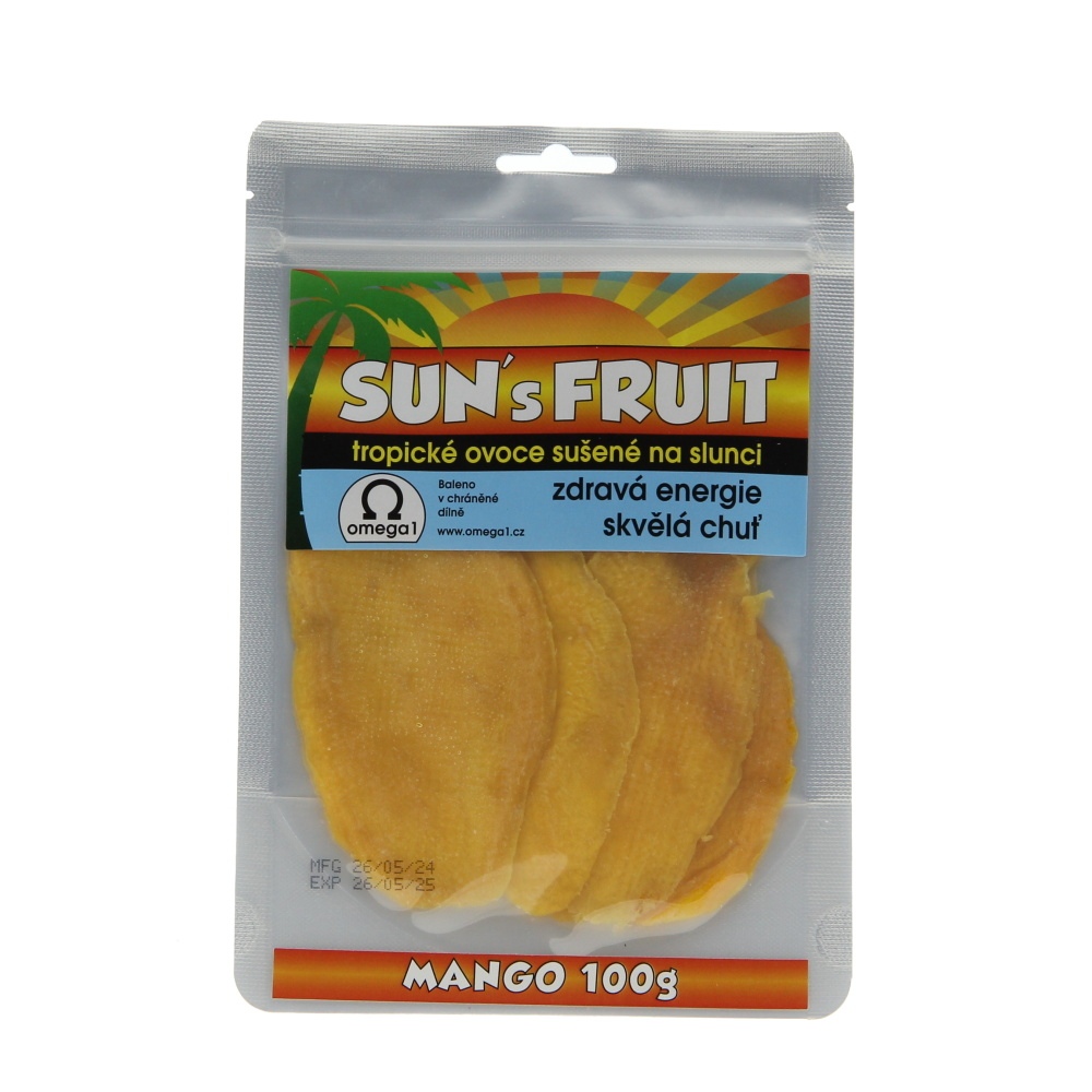 Sušené ovoce a plody - Mango sušené SUNS FRUIT 100g