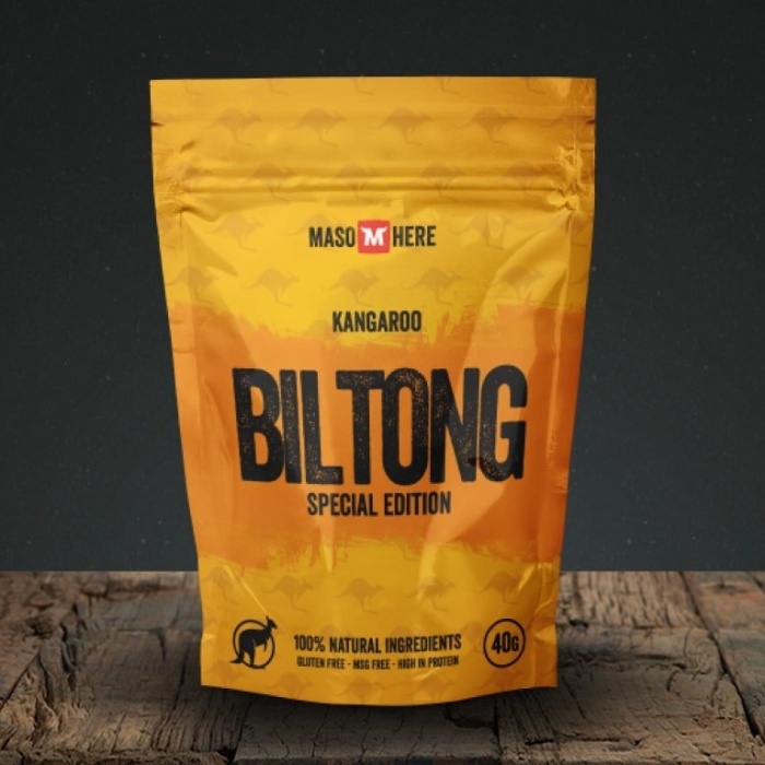 Biltong a jerky - Maso sušené BILTONG klokaní Originál 40g